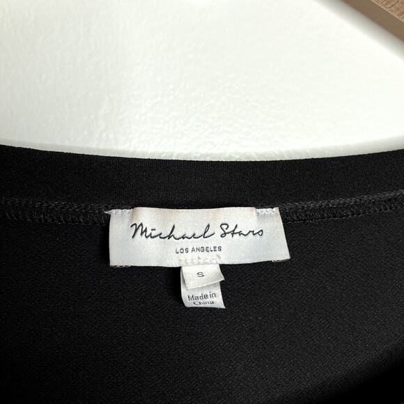 Michael Star Black Short Sleeve Knit Jumpsuit - Picture 5 of 9